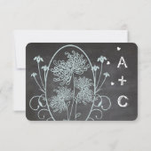 ライトパウダーブルーメイソンジャールシャルボ結婚ード 出欠カード (裏面)