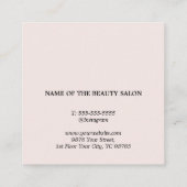 ライトパエレガントステルホワイトはっきりしたサロン 予約カード (裏面)