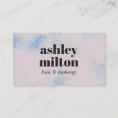 ライトパエレガントステル抽象芸術ヘアサロン 名刺 (正面)
