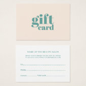 ライトパエレガントステル美しいギフトカード (正面&裏面)