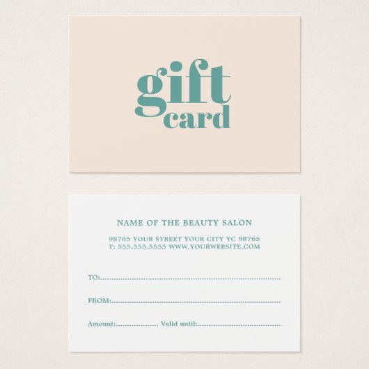 ライトパエレガントステル美しいギフトカード (正面&裏面)
