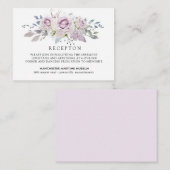 ライトパエレガントープルフローラキンセアニェラ披露宴 エンクロージャーカード (正面/裏面)