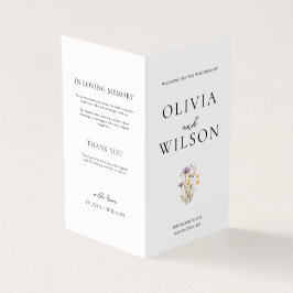 ライトパエレガントープルフローラ結婚式 プログラム