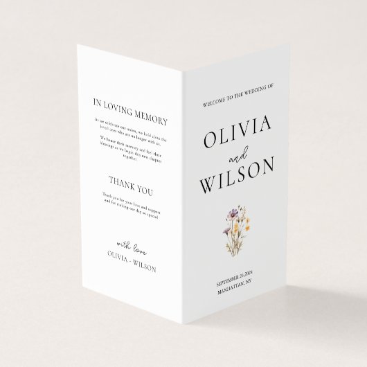 ライトパエレガントープルフローラ結婚式 プログラム (外部)