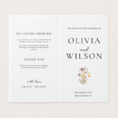 ライトパエレガントープルフローラ結婚式 プログラム (外部フラット)