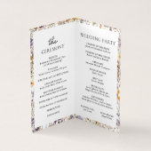 ライトパエレガントープルフローラ結婚式 プログラム (内部)