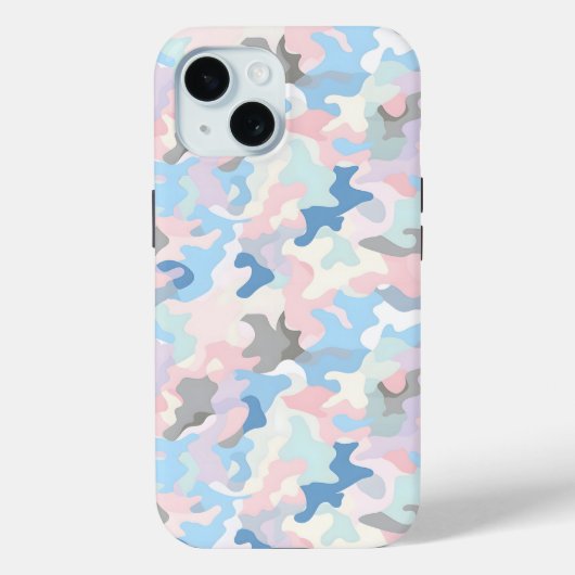 ライトパステルカモフラージュ Case-Mate iPhoneケース (裏面)