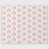 ライトパーソナライズされたバラピンクホワイトマジカルユニコーン ラッピングペーパー (フラット)