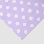 ライトパープルとホワイト水玉模様 薄葉紙 (詳細)
