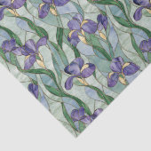 ライトパープルの花 ステンドグラス効果 薄葉紙 (詳細)