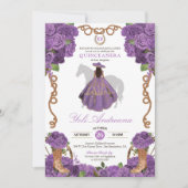 ライトパープルウエスタンシャーロヴェントスキンセアニラ 招待状 (正面)