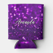ライトパープルエレガントグリッタースパークス 缶クーラー (正面)