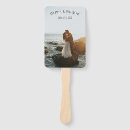 ライトパープルエレガントフローラ結婚式 プログラム写真 ハンドファン