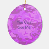 ライトパープルカモフラージュ セラミックオーナメント (左)