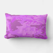 ライトパープルカモフラージュ ランバークッション (正面)