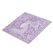 ライトパープルキツネフローラウッドランド自然 タイル (側面)