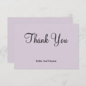 ライトパープルサンキューカード (正面/裏面)