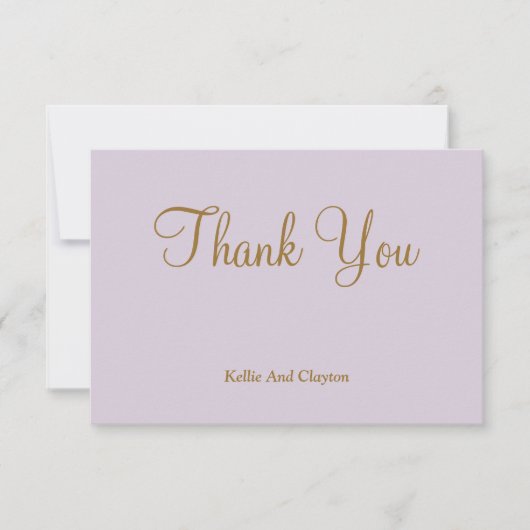 ライトパープルサンキューカード (正面)