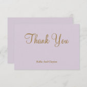 ライトパープルサンキューカード (正面/裏面)
