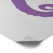 ライトパープルシーホースのポスター ポスター (角)