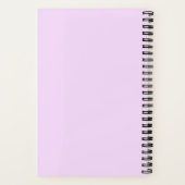 ライトパープルスターミニマルスパイラルノート ノートブック (裏面)