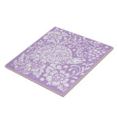 ライトパープルタートルカタツムリフローラウッドランド自然 タイル (側面)