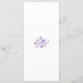 ライトパープルダスティブルーフローラ結婚のメニュー メニュー (裏面)