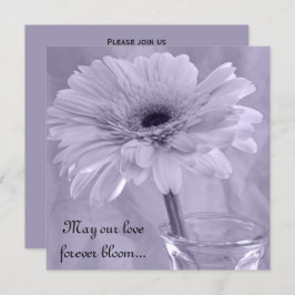 ライトパープルティントデイジー結婚ズ 招待状