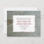 ライトパープルデイジー&バーンウッド結婚式招待状 招待状 (裏面)