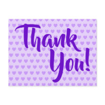 ライトパープルハートありがとう