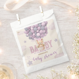 ライトパープルバイオレットベビーガールシャワー フェイバーバッグ