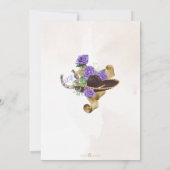 ライトパープルバラメキシカーナマリアチキンセアニェラ 招待状 (裏面)