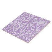 ライトパープルバードカタツムリ蝶フローラウッドランド タイル (側面)