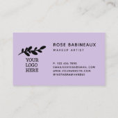 ライトパープルピンクのスターロイヤリティがロゴを支払う ロイヤリティカード (裏面)