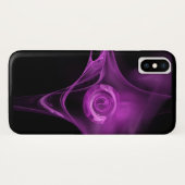 ライトパープルフラクタルバラ Case-Mate iPhoneケース (裏面(横))