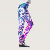 ライトパープルブルーマーメイドスケールグリッターレギンス! レギンス (右)