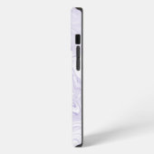 ライトパープルマーブル iPhoneケース (左側面)