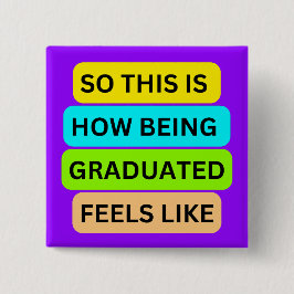 ライトパープル正方形ボタンSO_THIS_IS_HOW_BEING_G 缶バッジ