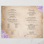 ライトパープル金ゴールドパーチメントキンセアニェラプログラム (裏面)