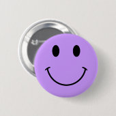 ライトパープル顔ボタン 缶バッジ (正面&裏面)