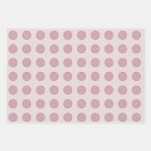 ライトパープル モダン アブストラクト ユリ ラッピングペーパーシート (正面3)