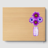 ライトパー素朴プルフローラメイソンジャー結婚ズ ゲストブック (裏面)