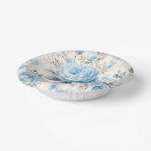 ライトパ芸術的ステルブルーバラ ペーパーボウル (傾斜あり)