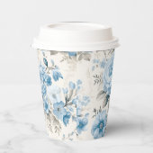 ライトパ芸術的ステルブルーバラ 紙コップ (左)