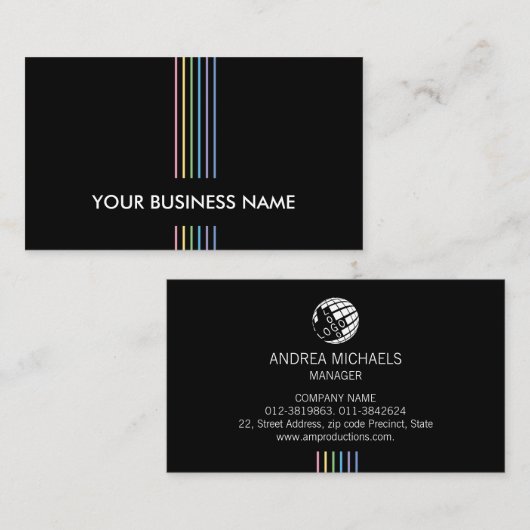 ライトビームプロフェッショナルシモダンック 名刺 (正面/裏面)