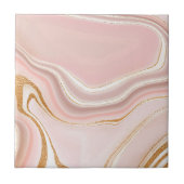 ライトピかわいらしンク金ゴールド大理石デザイン タイル (正面)
