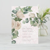 ライトピエレガントンクコテージバラベビーシャワー 招待状 (スタンド正面)