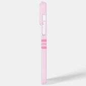ライトピエレガントンクストライプのイニシャル Case-Mate iPhoneケース (裏面 / 左)