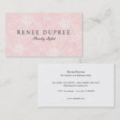 ライトピエレガントンクフローラ美しいスパ 名刺 (正面/裏面)