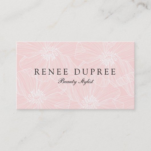 ライトピエレガントンクフローラ美しいスパ 名刺 (正面)